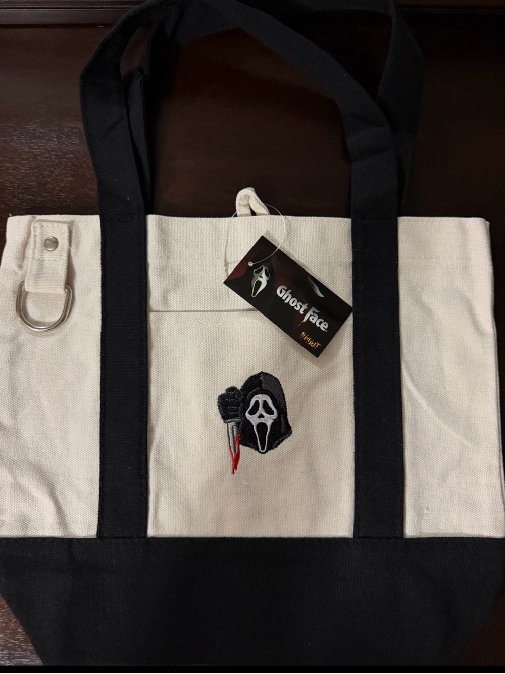 VIRAL Ghost Face tote, 4 plush Ghost Face bag charms and Ghost Face phone hugger - Picture 2 of 8